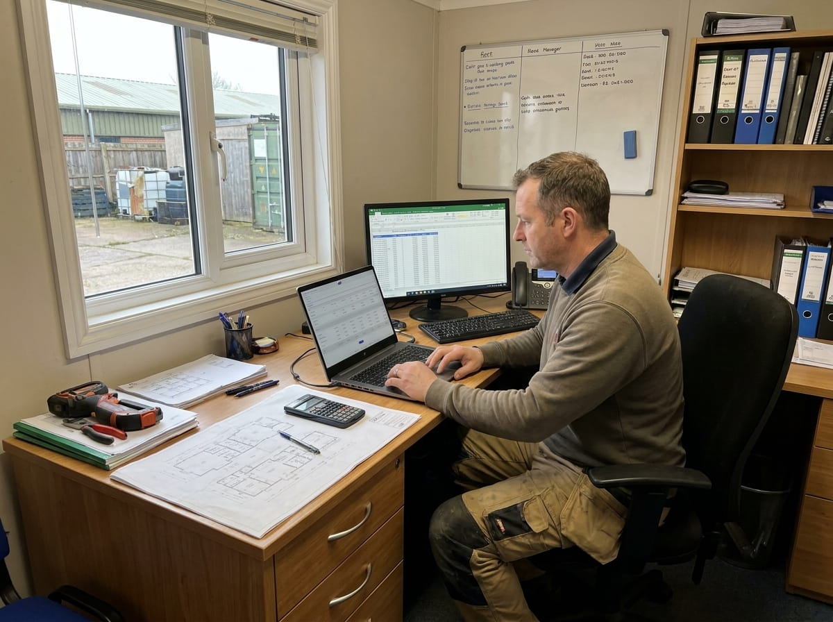 Office staff building a quote using PaperDrop's Quote Templates feature